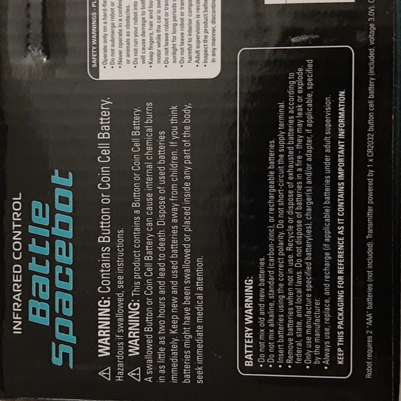 Sharper Image Infrared Control RC Wireless Battle Spacebot Mini Robot SEALED - Picture 5 of 14